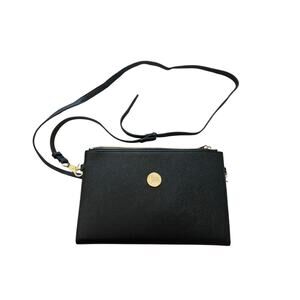 Jessica Moore Lush Clutch Black Wristlet Shoulder Bag Crossbody Purse 2 Straps